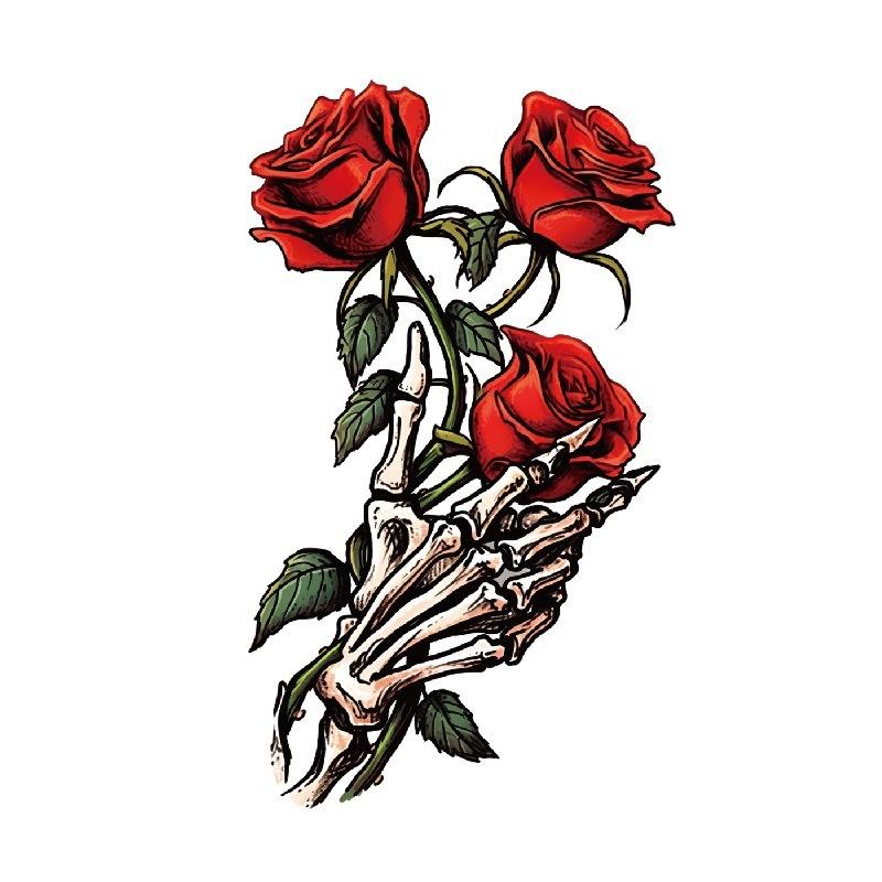 Black Butterfly Owl Sunflower Set Water Transfer Simulation Temporary Tattoo Sticker