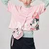 Li Ning X Disney Kollaboration Sport Lifestyle Serie Cartoon Print Rundhals Kurzarm T-Shirt Damen Tops Pink AHSR424-7