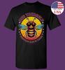 Funny Bee T-Shirt Bee Yourself Pun Graphic Tee Summer Insect Sunglasses