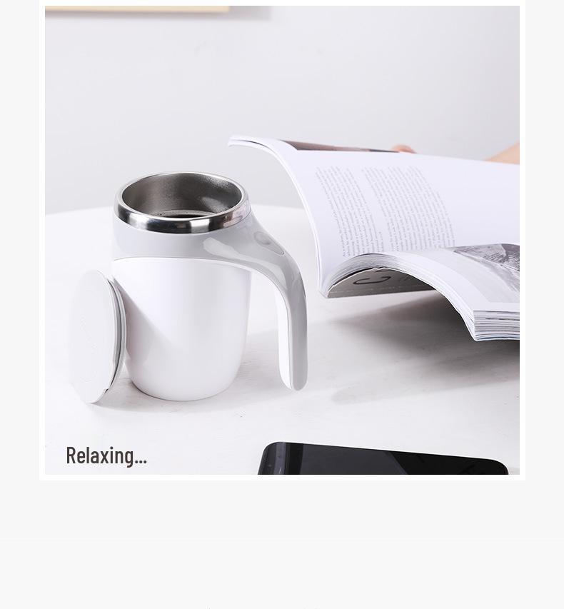 Rechargeable 304 Stainless Steel Magnetic Stirring Coffee Mug