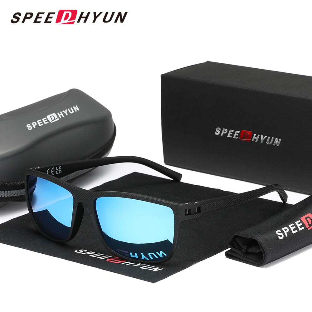 Anti-Glare Sunglasses SPEEDHYUN Matte Black Metal