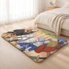 Anime F-Friend  Cute Floor Mat Machine Washable Soft Flannel Area Rug, Non-Slip Absorbent Floor Mat for Living Room Bedroom