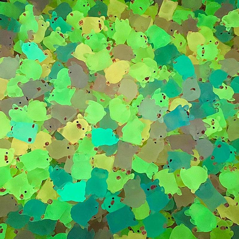 6 ks svítící mini pryskyřičné prasátko do auta, hračky, panenky, figurky, domácí zahradní dekorace, kreslené barevné roztomilé ozdoby na auto, dárky