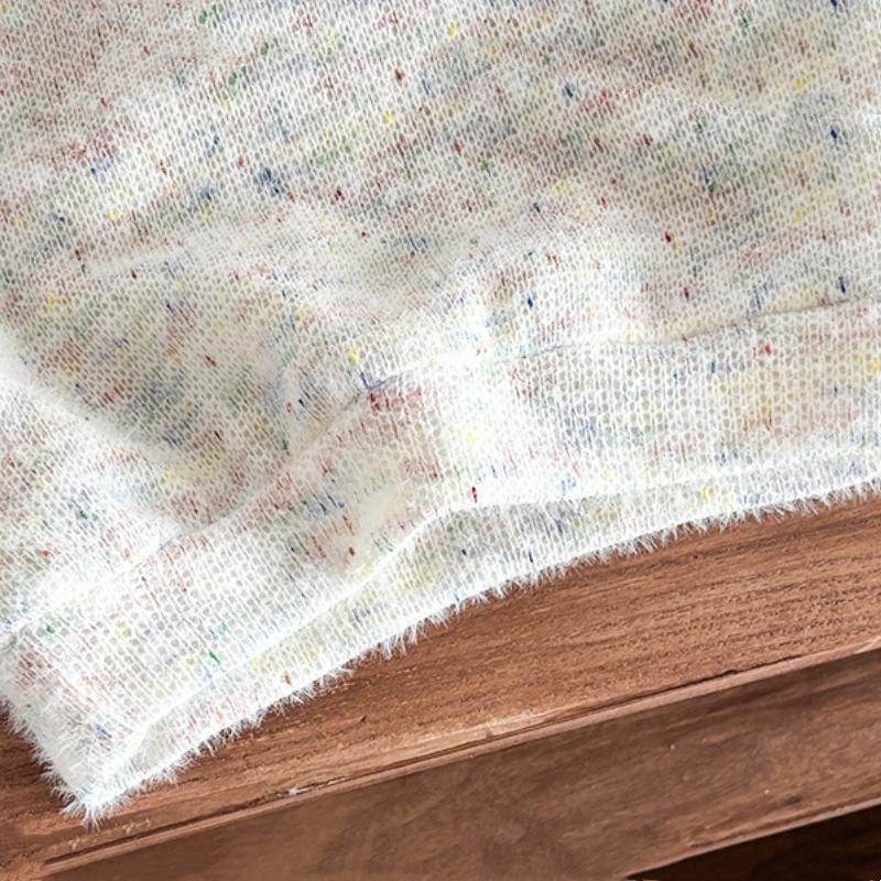 Mädchen Herbst Neu Stilvolles Gestricktes Sweatshirt Locker Bunt Lässiger Pullover Pullover Modisches Vielseitiges Outfit Für Kinder