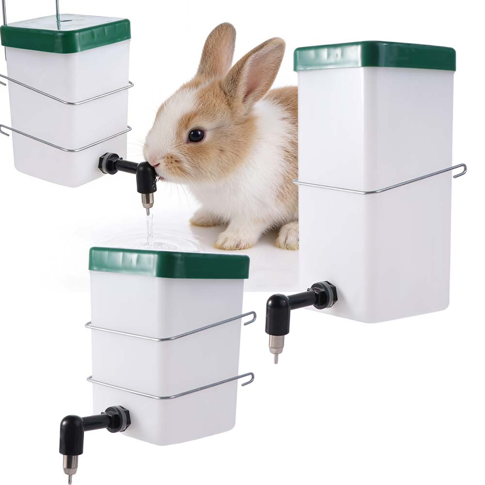 1L/500ML Rabbit Water Dispenser Plastic Pet Head Pipe Fountain Rabbit Water Fountain  For Pet Cage