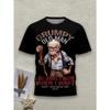 T-shirt Imprimé Mode Homme Nouveau Style Été, Col Rond, Coupe Ample, Surdimensionné, Cool, Décontracté