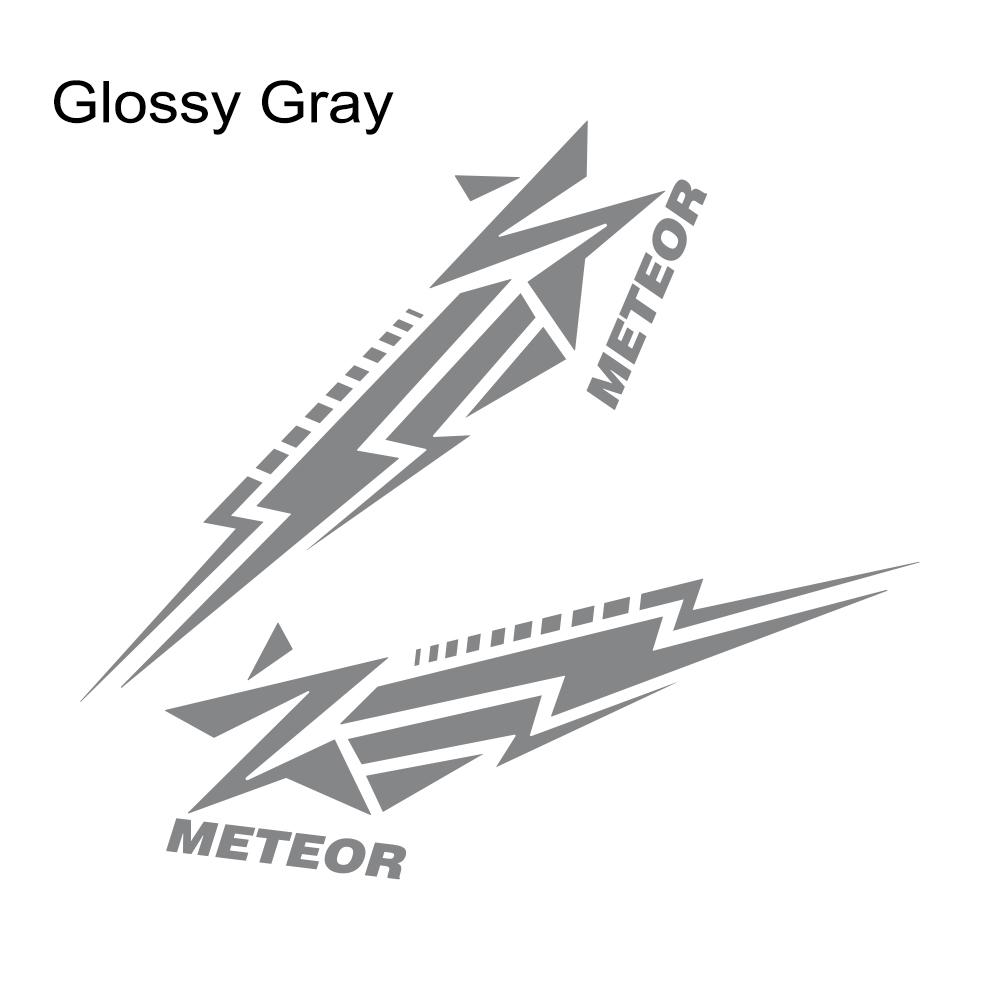 2PCS Meteor Element Pattern Car Side Door Stickers Self-adhesive Vinyl Decals Personalized Car Styling Decoration Accessories