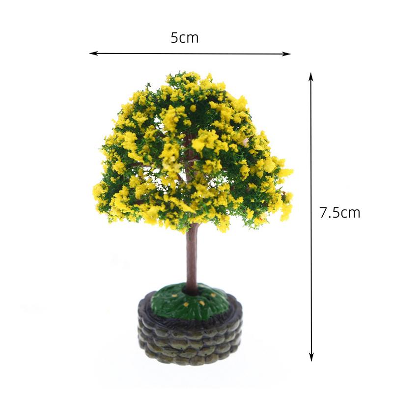 

1:12 кукольных домиков Миниатюрный ландшафтный домик Апельсиновое дерево Садовый декор Игрушка Кукольный домик Аксессуары A3