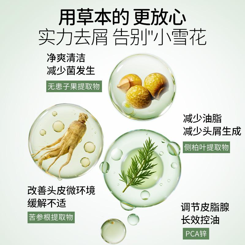 Botanism shampoo bubbles control oil and dandruff, amino acid shampoo improves dryness