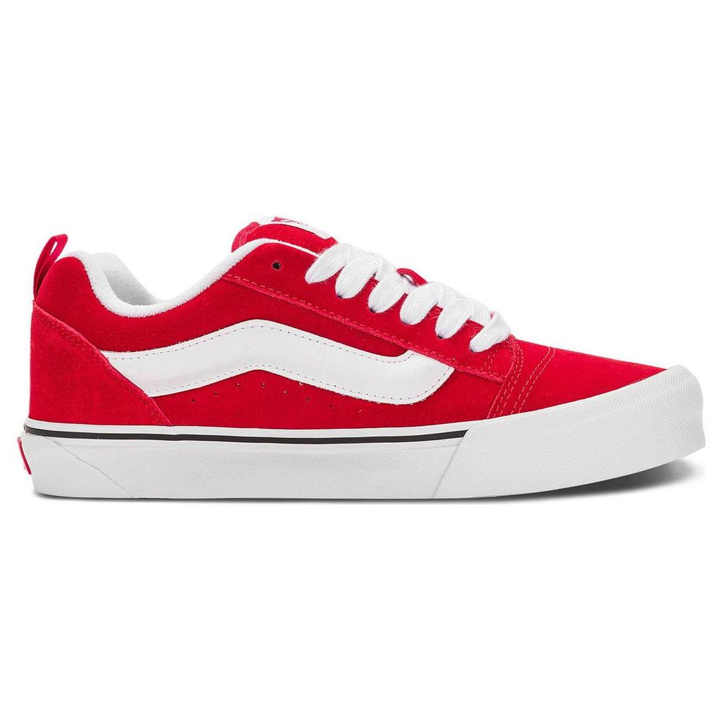 Vans Knu Skool Модные Удобные Универсальные Низкие Кеды для Скейтбординга Унисекс Красные VN0009QCJV6