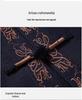 Men's Embroidered Tang Suit Set: Long Sleeve Hanfu Overcoat for Spring & Autumn