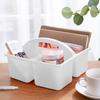 Desktop with Handles, Compartments Storage Basket Bin, Craft Storage Organizer Case, Classroom Storage