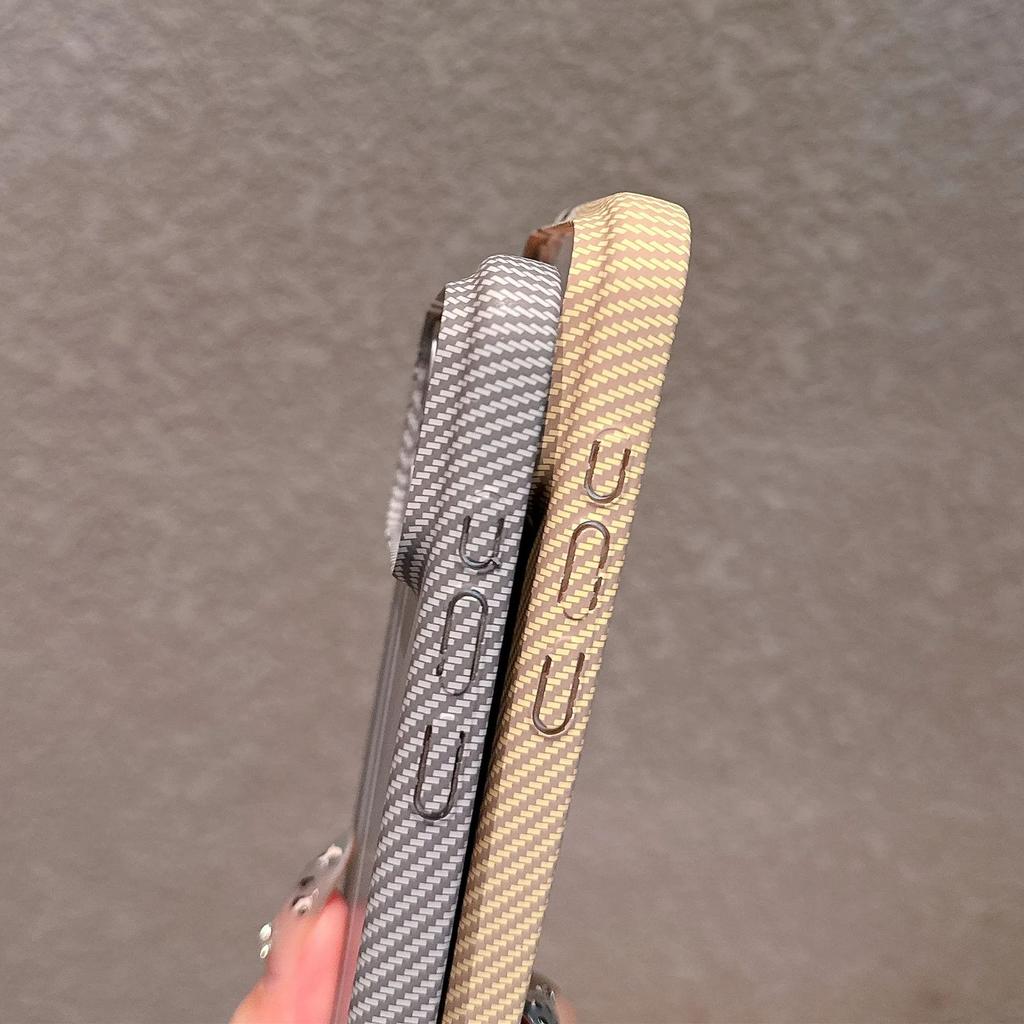 Plastický tenký matný kryt s texturou uhlíkových vláken pro iPhone 17 Air 16 15 14 13 12 11 Plus Pro Max Spojení barev Pevný nárazníkový kryt