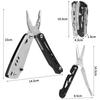 folding mini stainless folding can wood mountain disaster prevention storage case included Multi-function pliers, multi-tool, 19-in-1, pen,