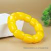 Bamboo Section Chicken Fat Yellow Beeswax Bracelet
