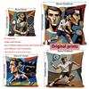 Tennis Lover Cubism Art Throw Pillow Cases Pattern Cushion Cover Suitable for Sofa Bedroom Car Pillow Cover
