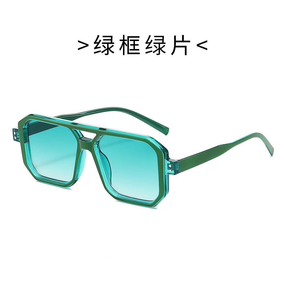 New Square Cyberpunk Future Technology Trendy Sunglasses European and American UV-proof Men's and Women's Sunglasses