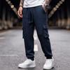 Men's Casual Loose Fit Cargo Pants with Tapered Leg and Multicolor for Spring and