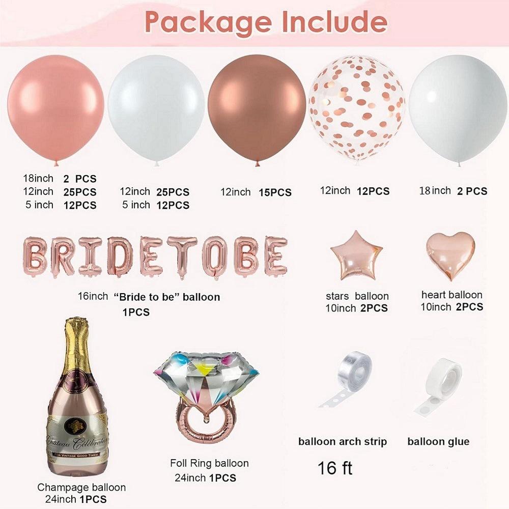 Braut zu sein Roségold Junggesellinnenparty Deko Set Brautparty Brautparty Deko