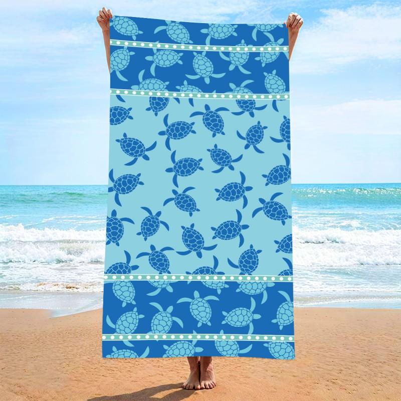 Ultra Absorbent Microfiber Beach Towel Quick Dry Printed Large Bath 90x180cm