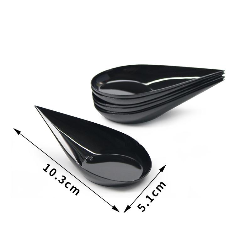 Set de Cupe Pătrate Transparente pentru Sos și Mousse cu Lingurițe - Perfect pentru Deserturi și Aperitive