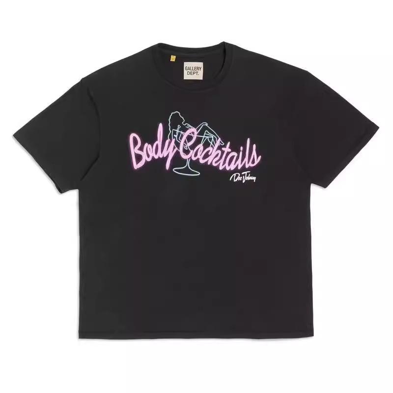 GALERIE Tricou la modă 23SS Body Cocktails cu imprimeu, guler rotund și mânecă scurtă