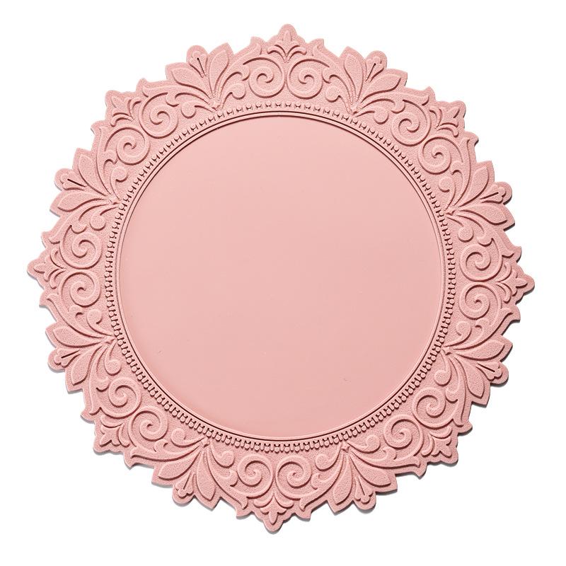 Nordic Silicone Embossed Lace Heat-Resistant Mat - Placemat, Teacup, Bowl, Pot, and Dinner Plate Accessory