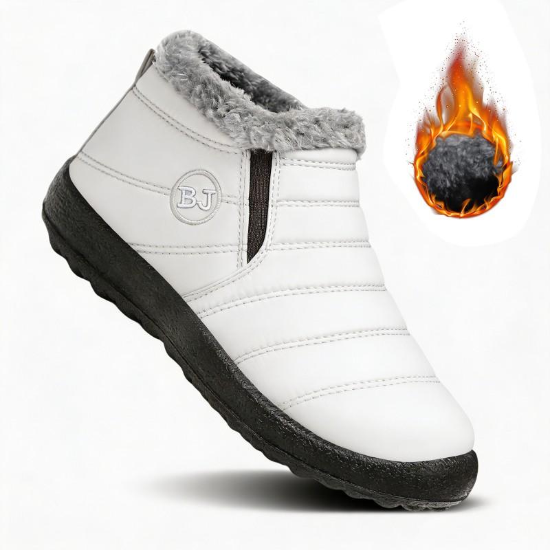 Couple Winter Snow Boots Low Top Warm Fleece Lined Non Slip Soft Sole Cotton Shoes Women Men Size 36-46