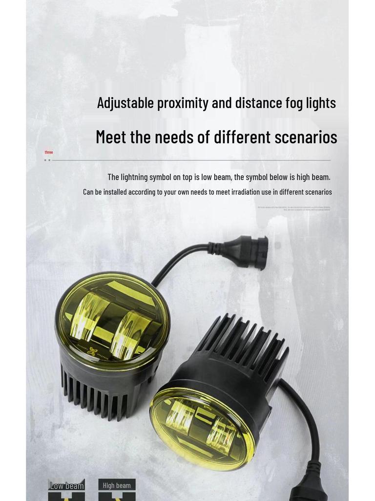 2020-2023 Land Rover Defender Golden Eye Front Bumper Grille LED Fog Light Assembly