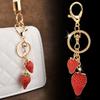 Fashion Strawberry Strawberry Keychain Alloy Car Keyring For Womens Bags Accessories