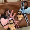Schattige Helm Beer Hanger Diy Persoonlijkheid Auto Sleutelhanger Decoratie Bedel Geweven Touw Hangend Mobiele Telefoon Sleutelring Tas Accessoires