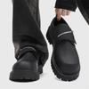 Fashion Student Shoe Office Loafers Black Shoes Kerae Fashion Thick Bottom Men's Business Patent Leather Shoe Slip-on Tassel Shoes
