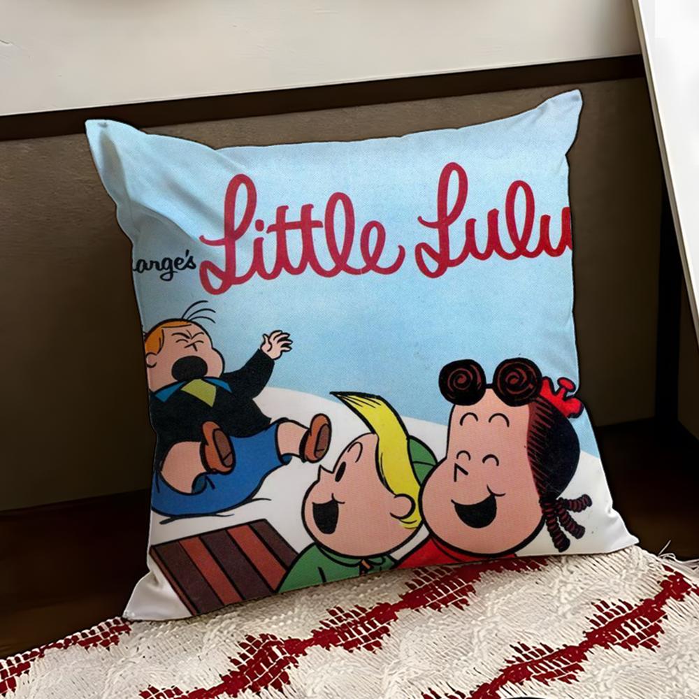 The Little LLulu Show Cushion Cover Reversible Soft Durable Pillow Cover Home  Car MultiScene Use for Daily Comfort