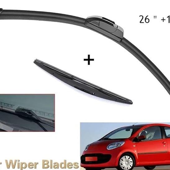 For Toyota Aygo Peugeot 107 Citroen C1 2005-2010 Front and Rear Window Wipers Wipers