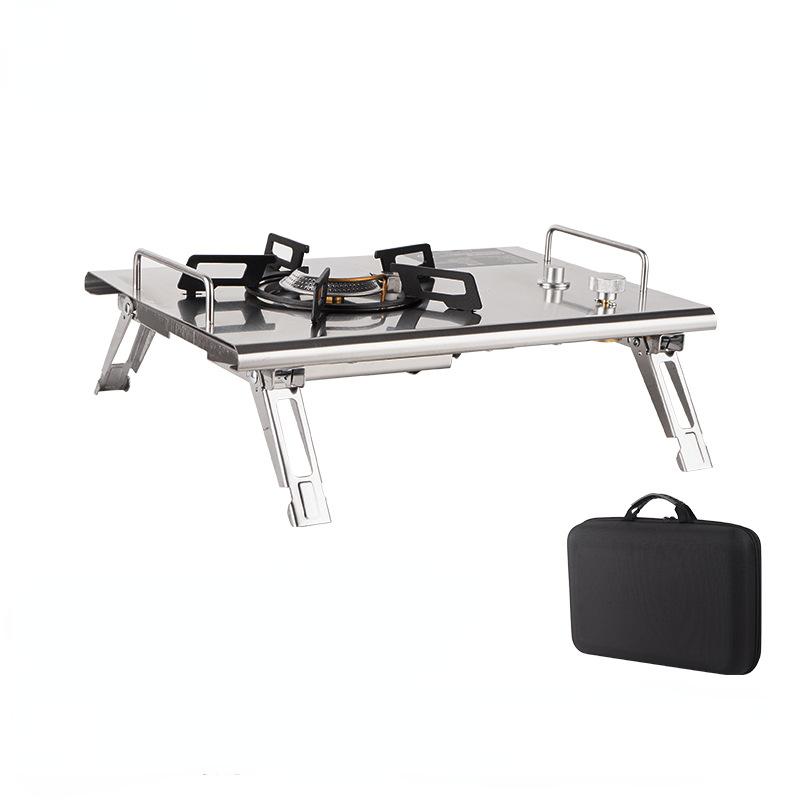 Cassette StoveOutdoor Multifunctional Dual-use IGT Camping TablePortable Folding Cassette Stove Household Fierce Gas Stove