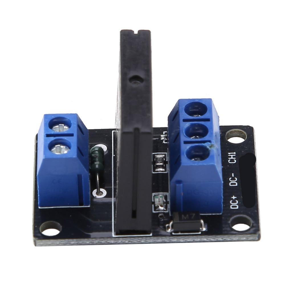 1-Channel 1 Channel Solid State Relay Module DC 5/12V 1 Channel SSR Board Power Switching