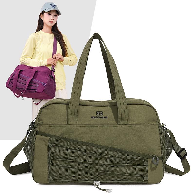 Lightweight Large Capacity Crossbody Bag with Shoe Compartment for Travel & Sports