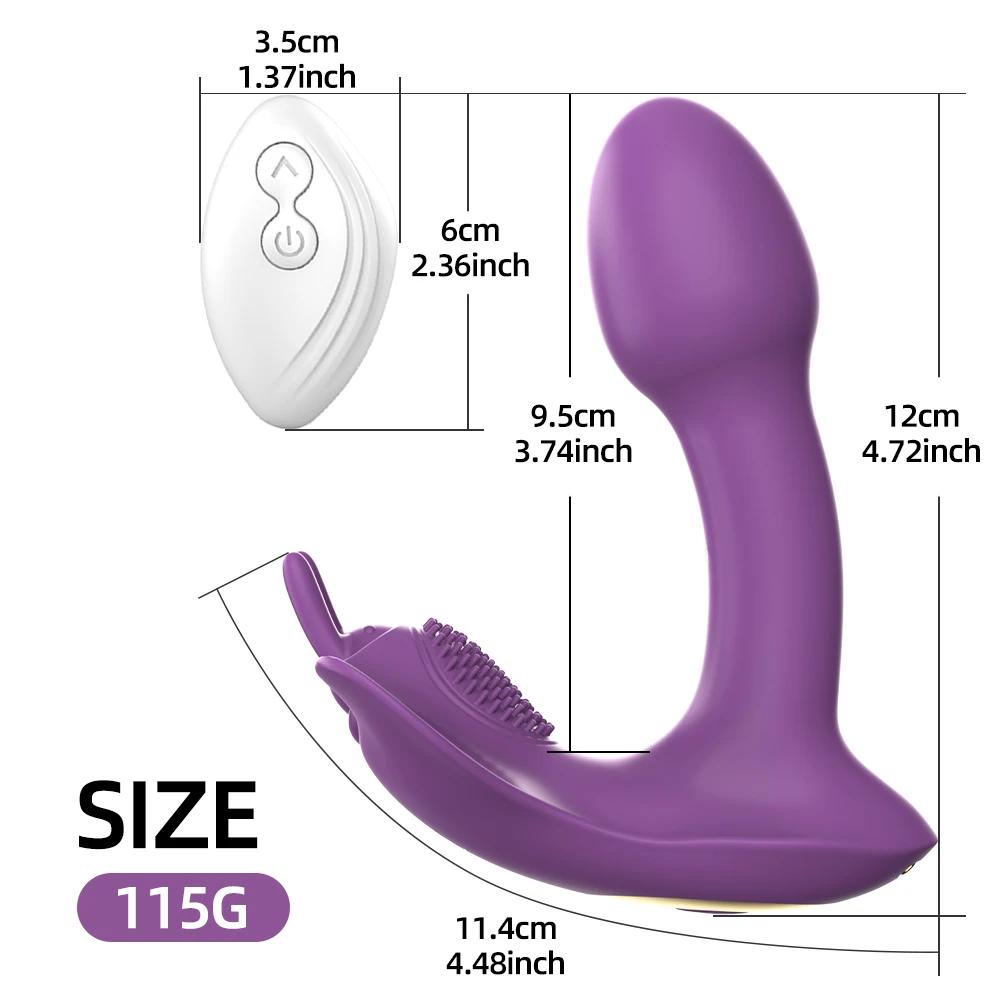 Small Dildo Vibrator for Women Remote Control Clitoris Stimulator G-Spot Massager Female Wear Sex Toys for Adults 18+