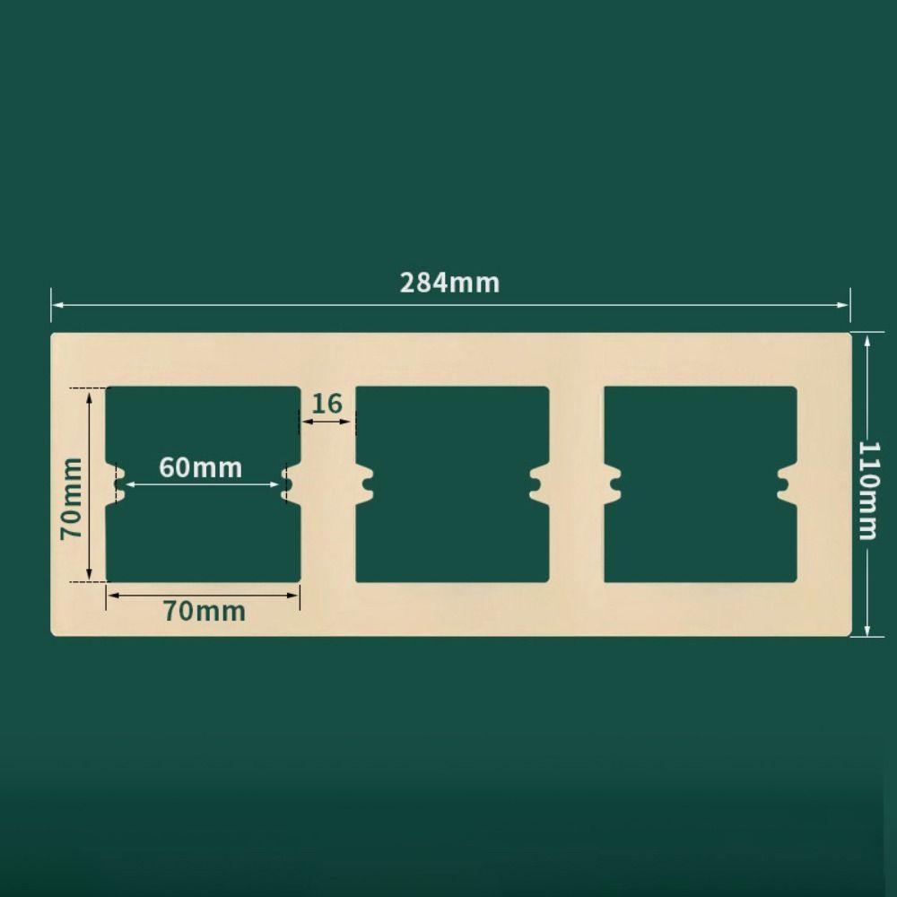 Universelle Wandpaneele Kunststoff Schalter Steckdose Rahmen Schalterabdeckung Dekorative Abdeckung Elektrisch