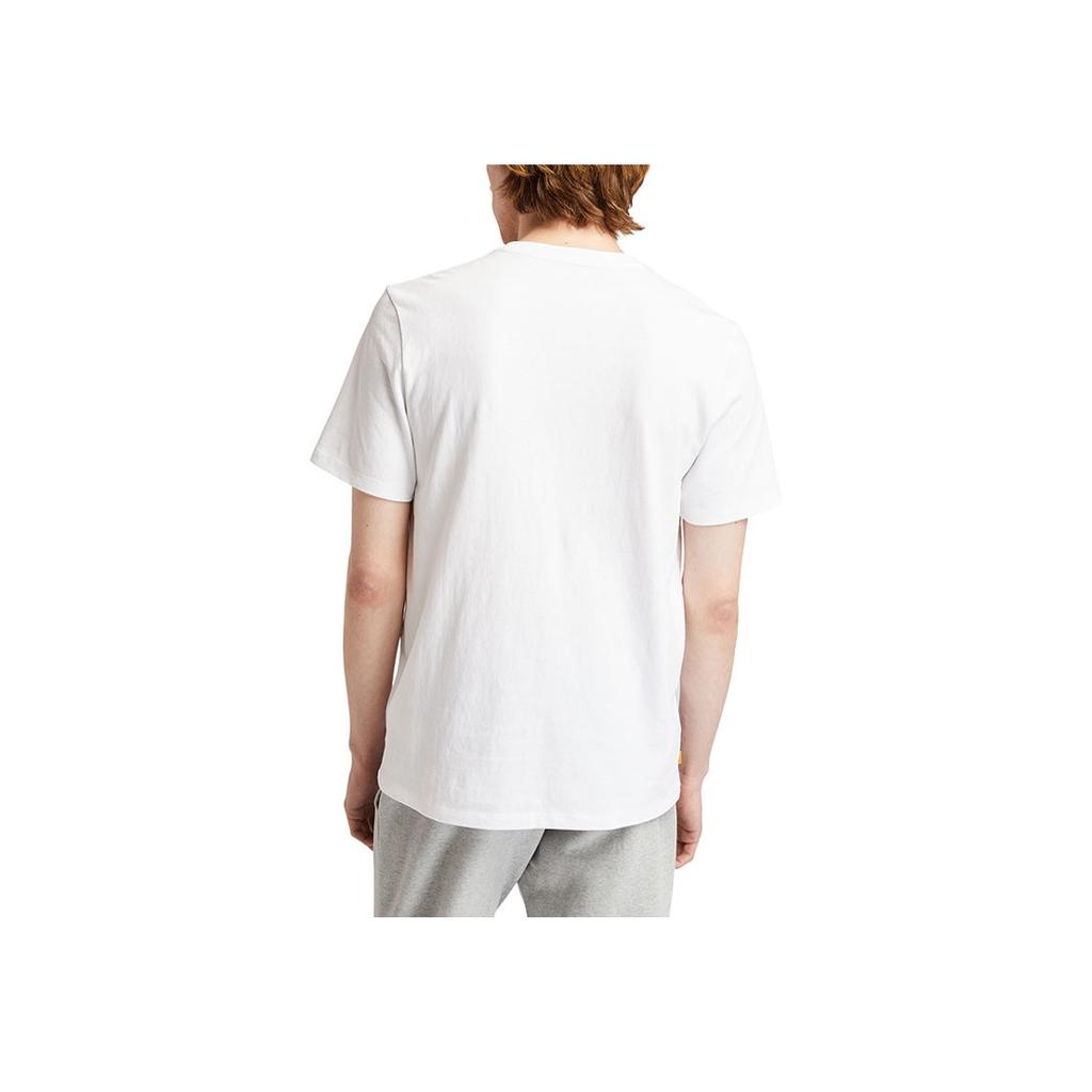 Timberland Casual Breathable Round Neck Printed Short Sleeve T-Shirt Men T-Shirts White A22GY-100