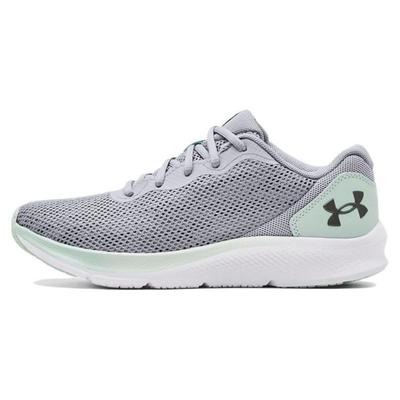 UA Shadow Low Top Running Shoes Women Sneaker Gray Green 3024142-109