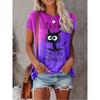 3D Printed T-Shirt - Women's Streetwear - Summer Cartoon Cat Casual Fashion - Short-Sleeved T-Shirt Top