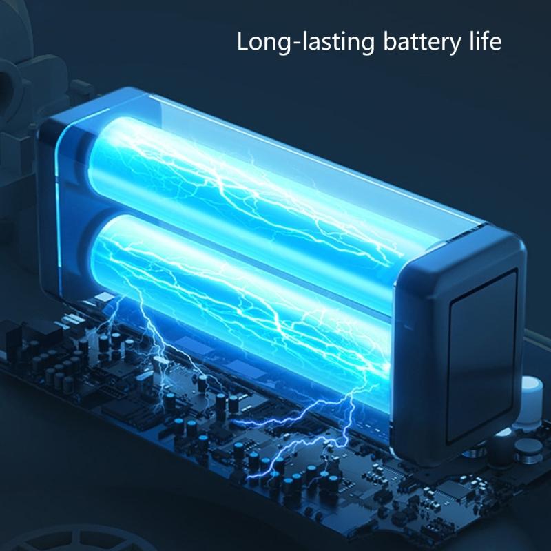 Portable 130000RPM Handheld Blower Fan Featuring LED Light Digital Display 4 Speeds for Camping Outdoor Activities