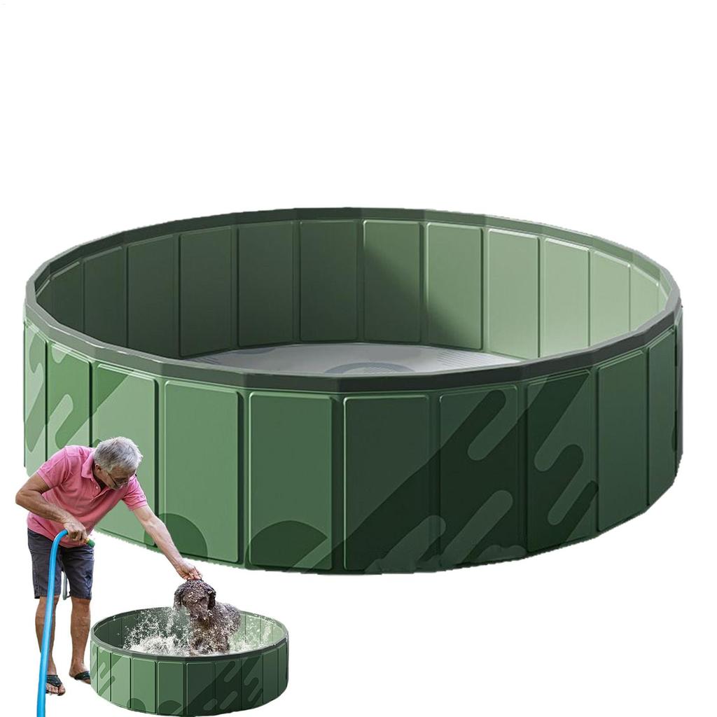 Foldable Dog Swimming Pool Pet Bathing Tub Pool for Small Dogs Pet Indoor Outdoor Cool Bathing Wash Bathtub Pet Swimming