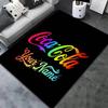 Coca Cola Rainbow Custom Name Carpet Rug For Living Room Bedroom Home Sofa Decoration Kids Play Nonslip Floor Mat