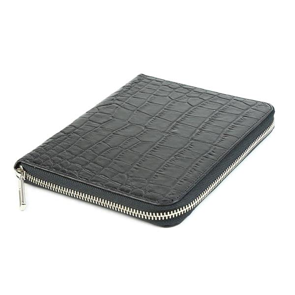 ROMEO Crocodile Embossed Collection Pencil Case for 6 Pencils RLC37 BK