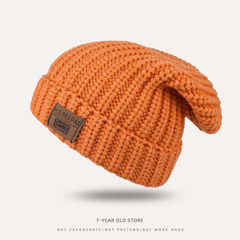 Korean Loose Big Head Circumference Pile of Hats Versatile Wool Hats for Women In Autumn and Winter Warm Ear Protection Knitted Hats Cold Hat Trend