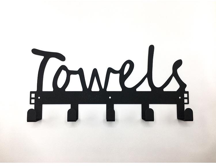 No-Drill Wall-Mounted Clothes & Towel Hook Rack