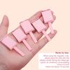 5Pcs Set Cat Eye Magnetic Stick Pink Magnet Plate Wand, Heart Wave Pattern for 3D Cats Eyes Gel Polish Manicure