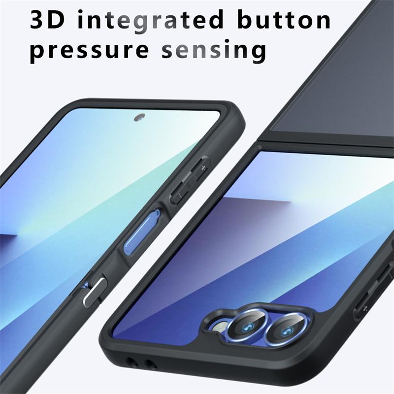Translucent Matte Phone Case For Samsung Galaxy Z Flip 7 Matte PC Back Cover For Samsung Z Flip 7 Case For Samsung Z Flip 7 Case